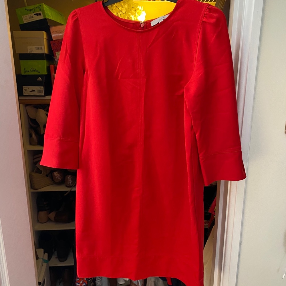 Red Ann Taylor Loft Dress